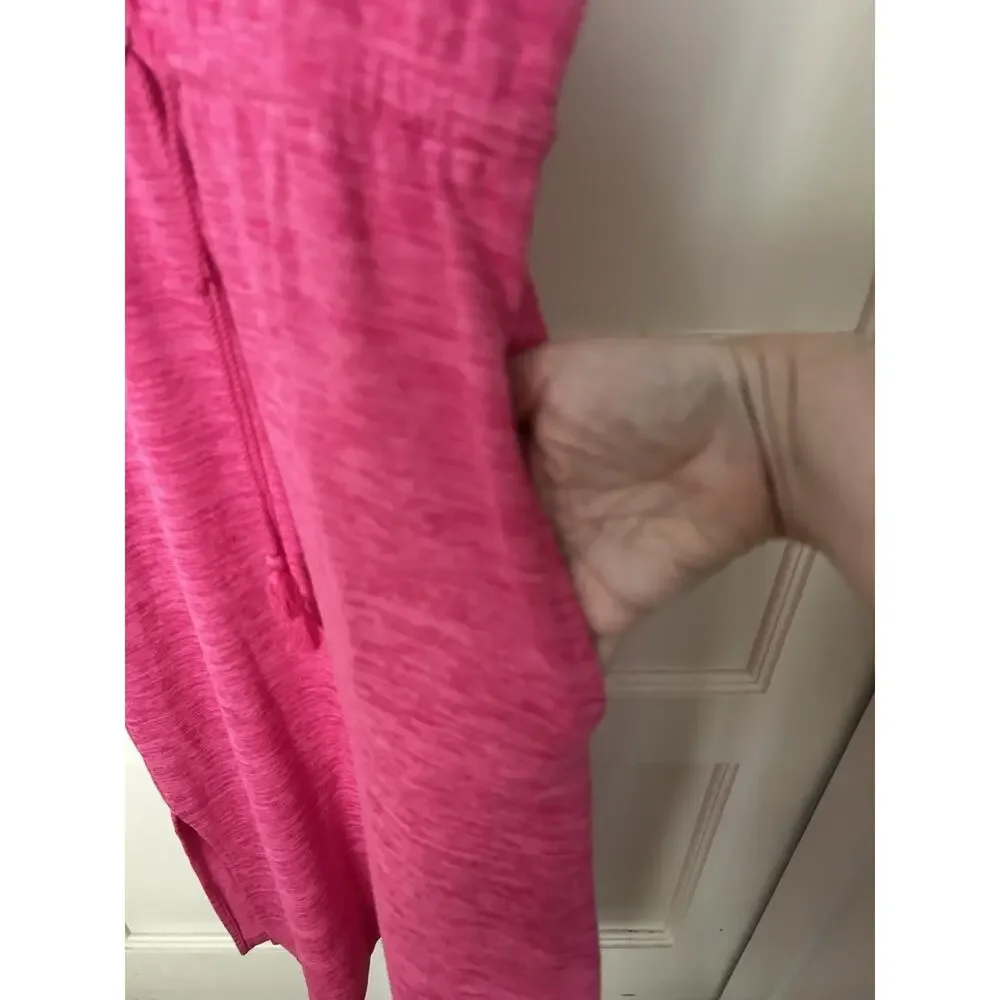Talbots Soft Drape Jersey Drawstring Maxi Dress Womens Size XS Pink Classic